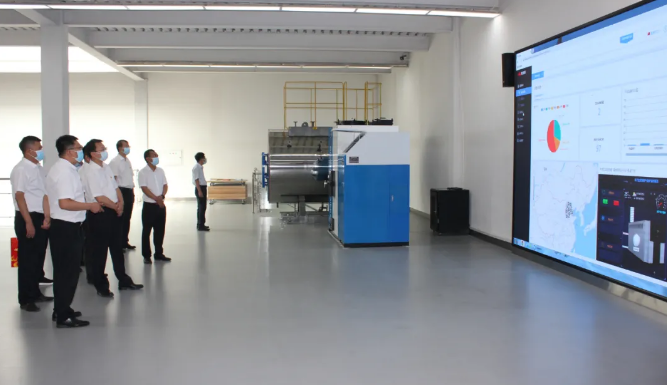 山西移動領導調研老萬集團物聯網平臺及智能制造應用情況