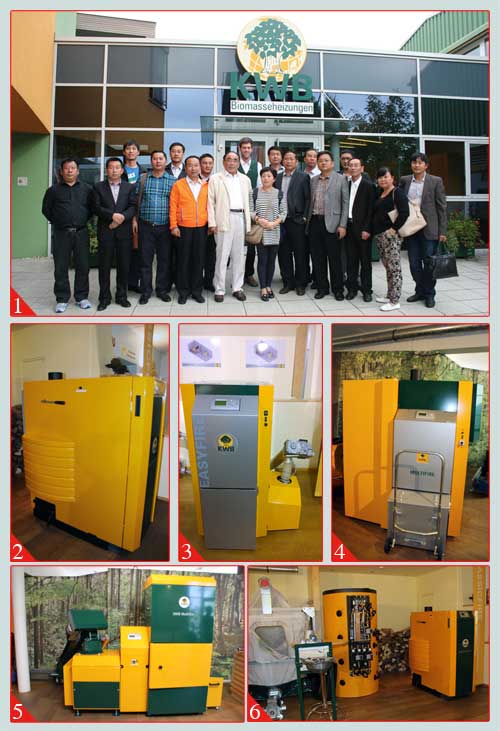 代表團與奧地利最大的生物質鍋爐制造企業KWB合影
